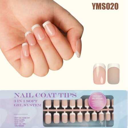 Förapplicerad spets Press på naglar YMS020 YMS020