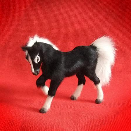 Farmanimal Toy Action Figur Simulering Hästmodell Plyschleksak