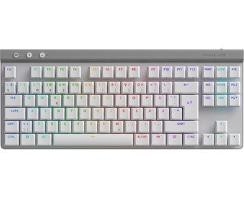 Logitech G515 Lightspeed TKL - Tactile - White - PAN - G515 Lightspeed TKL - snabbt & kompakt gamingtangentbord