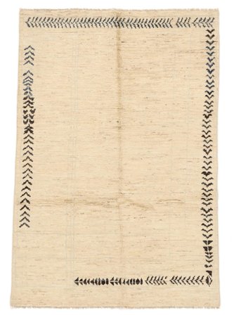 Small Berber Style Rug 134X196 Wool