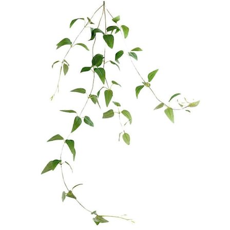 1 stk. Dekorativ kunstig plante med jerntråde, falsk Clematis-blad-ranke til hjemmet