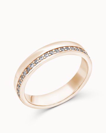 Alliancering Mikaela 18K Rosaguld - Forlovelsesringe & Vielsesringe hos Vanbruun