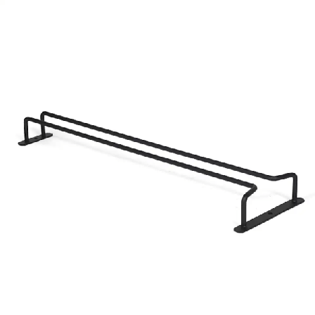 Vinglassholdersett med 2 stk. 16 tommers bassskapsvinklassholder Oppbevaringsholder for opptil 10 vinglass for skap kjøkken bar (svart,