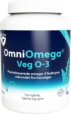 Biosym OmniOmega Veg O-3 100 kaps., Helse & Madvarer, Kosttilskud, Fiskeolie & Omega 3