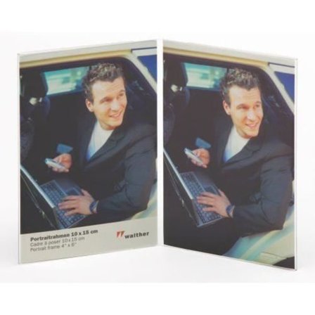 Dobbelt ramme i akryl - Walther - AD1015 - 10 x 15 cm - Moderne - Brudsikker