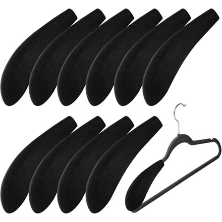10 stk. Skum Bøjler til Sweater Bøjler, Uden Buler, Standard Bøjle Polstring til Skab, Garderobe, Brede Standard Bøjler til Hjem, Kontorer
