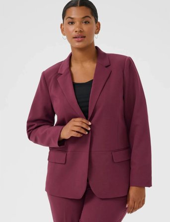 Kaffe Curve Kcsakira Blazer - Red - 48