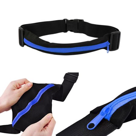 Sportsbælte: Pung, nøgler, mobil m.m.