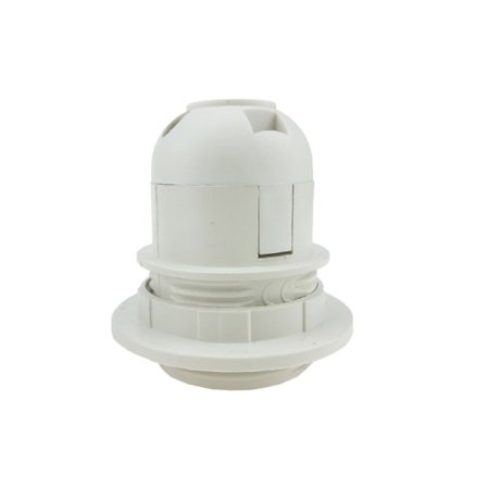 4 kpl E27-lampunkanta, käytännöllinen jalusta (valkoinen)