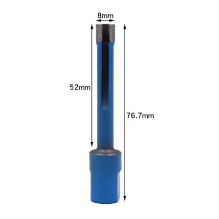 Kulmahiomakoneen reiänavaajan poranterä 8 mm