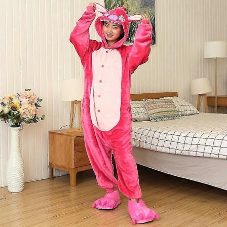 Yksisarvinen Kissa Onesie Aikuisille Eläin Stitch totoro Onesie Naiset Miehet Pari Talvi Pyjama Puku Yöasut Asut Kotivaatteet-xindaren