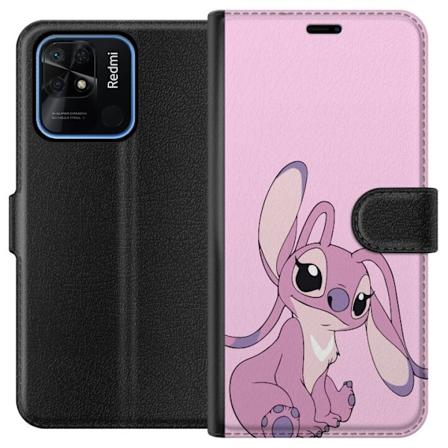 Xiaomi Redmi 10C Lommeboketui Stitch rosa