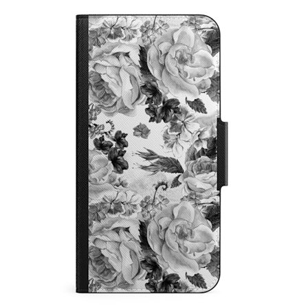 Naive iPhone 13 Mini Plånboksfodral - Grey Roses
