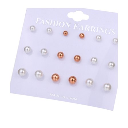 Øreringe 9 par/sæt