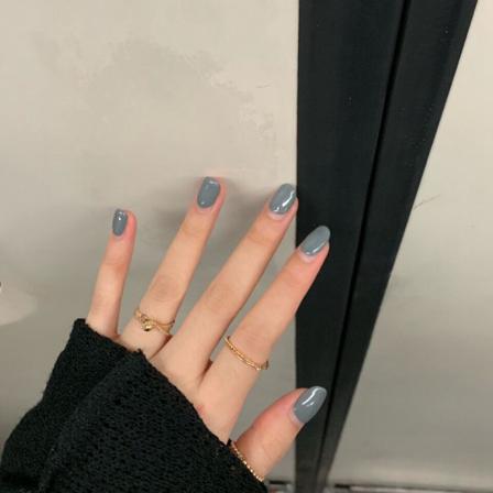 Manikyr Blå Kort Nagellapp 24st