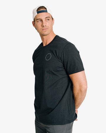 MM Sports Workout T-shirt Emblem, Black - S