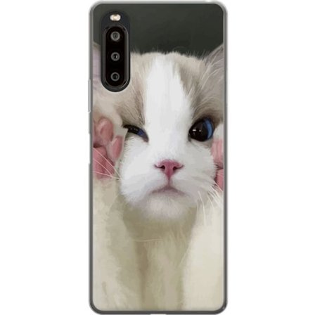 Kompatibelt Mobilskal till Sony Sony Xperia 10 II Katt Hej