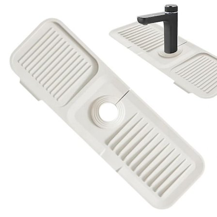 Vask Støtfanger Sprutbeskyttelse Oppsamlingsmatte Silikon Avløpsmatte Vaskkran Beskyttelsesmatte For Gård Bad Kjøkken Vask Grønn