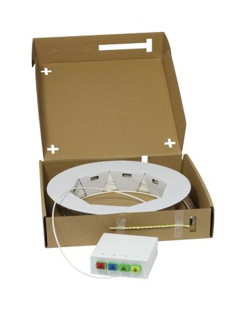 SYNERGY FTTH Compact Box vorkonfektioniert, 4xSC/APC -> open End, 40m, 9/125u, G.657.A2, 4-Faser, OD=2,2mm, Synergy 21