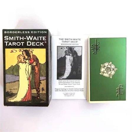 Borderless Edition Smith Waite Oracle Tarot Card Spådomskort