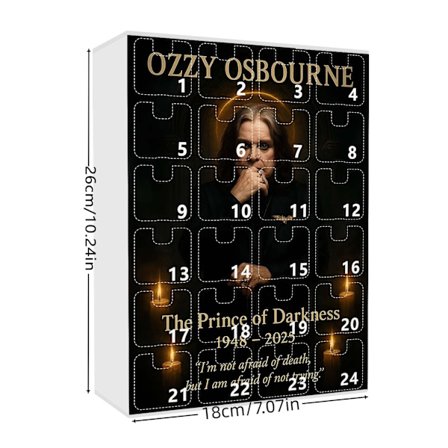 Ozzy Osbourne Nedtællingskalender Blind Box Hænge Ornament | Juledekoration*F type (GJ486-006)*