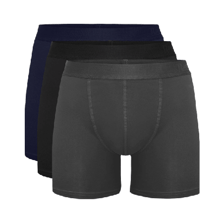 Resteröds Boxer Bamboo 3-pack - Long Leg Kalsonger Herr Flerfärgad S