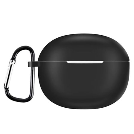 Realme Buds T100 silikonfodral med spänne - Svart