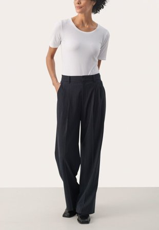 Part Two CherraPW Trousers Byxor Dam Blå 38