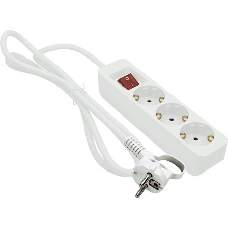 Gelia - GRENUTTAG 3-V JORD 1M VIT MEDB Hvit