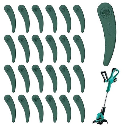 25 Stk. Erstatningsblader til trimmer, universelle reserveblader i plast, for Bosch Durablade Trimmer Art 26-18li Art 23-18li