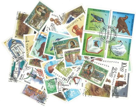 Hviderusland 47 forskellige frimærker