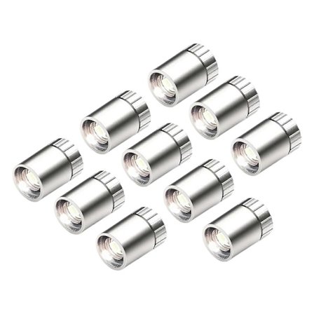 Pakke med 10 Miniature LED-lys til Håndlavet Håndværk Modelprojekt og Legetøjsklodser Batteridrevet Varmt/Hvidt Lys