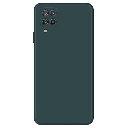 Skråt gummicover mod fald til Samsung Galaxy A12 5G - Sortliggrøn
