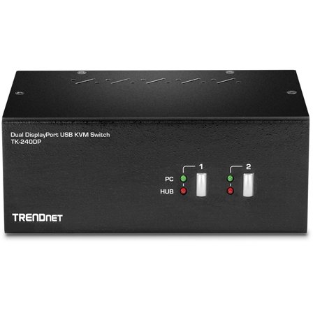 TRENDnet TK-240DP - KVM / lyd / USB-svitsj - 2 porter