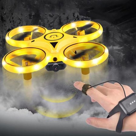 Gestusstyret drone, 360 Flips gestusstyret drone Rc Quadcopter flyvemaskine håndsensor drone med smartur-styret gave til børn