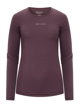 Röhnisch Jacquard Ls Top - Burgundy - L