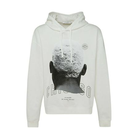 IH NOM UH Nit, Hoodies Wit, Heren, Maat:L