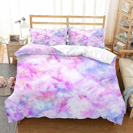 Sängklädesset med rymdtema, galax Stjärnklar Himmel Påslakan för Barn Pojkar Flickor Tonåringar Planet Rymd Kosmos Täcke Sol System Q