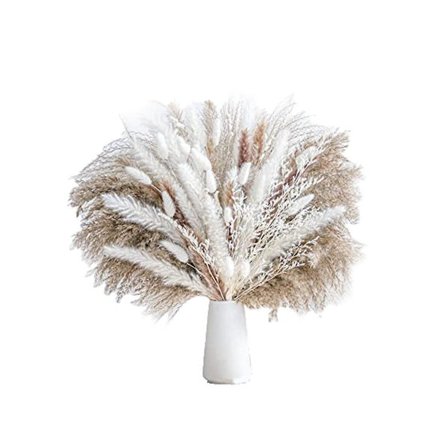 86 stk Naturlige Tørrede Pampasgræs, Phragmites, Tørrede Blomster, Buket Til Bryllupsblomsterarrangement