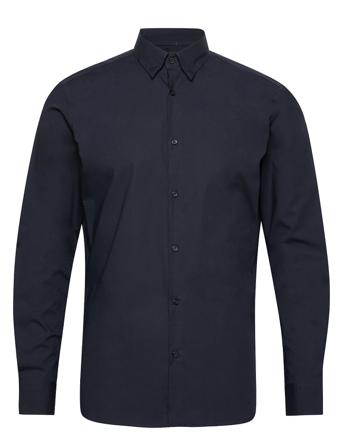 Slhslimmichigan Shirt Ls B Skjorte Business Blå Selected Homme