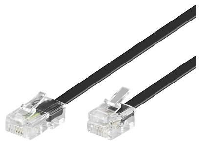 MicroConnect RJ11-RJ45 1M M/M Black