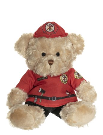 Teddykompaniet Firebrigade Teddy, Glenn - Beige - ONE SIZE
