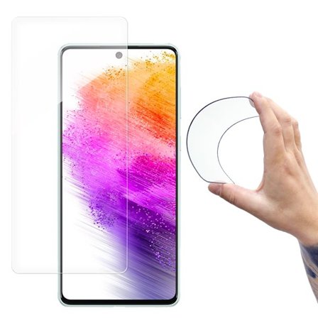 Wozinsky Nano Flexi Hybrid fleksibel glassfilm Samsung Galaxy A73 herdet glass