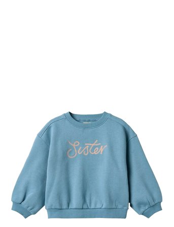 Wheat Sweatshirt L/S Embroidery Eliza - Blue - 104