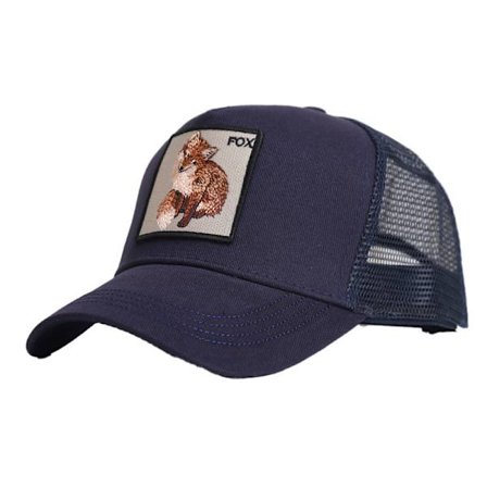 Black Panther Mesh Keps Baseball Keps Trucker Keps-Fox-Navy