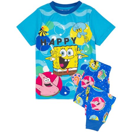 SpongeBob SquarePants Pojkar Happy Pyjamas Set 7-8 År Blå