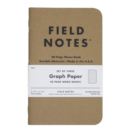 Field Notes Memo Book Graph 3-pack