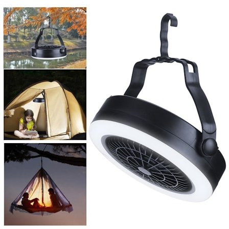 Camping ventilator lampe USB tre i en ventilator lampe LED multifunktionel teltlampe udendørs pendellampe