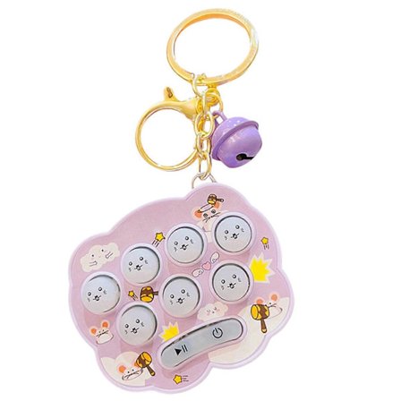 Mole Whack Spil Nøglering Hjerne Spil Nøgleholder Til Finmotorisk Træning Og Dekorative Taske Charm Anvendelser[HK]