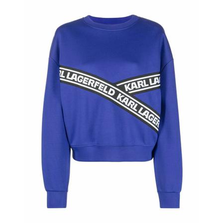 Karl Lagerfeld, Sweatshirts Blauw, Dames, Maat:XS